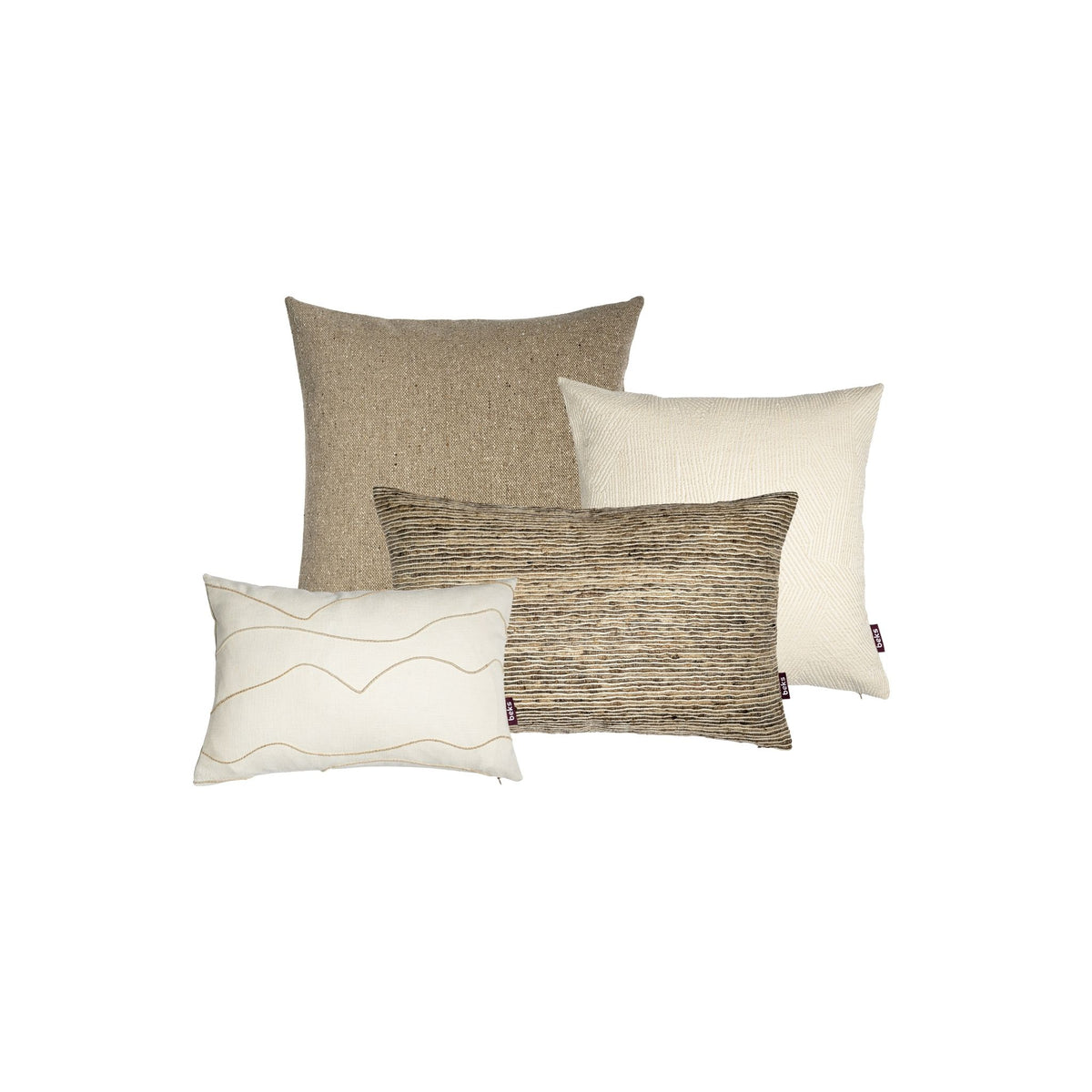 Sierkussencombinatie – Taupe/ecru M
